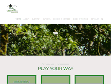 Tablet Screenshot of cedarhillgolfclub.com